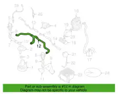 VAG, ТРУБКА, СОЕДИНИТЕЛЬНАЯ ГЕРМАНИЯ 078131831L