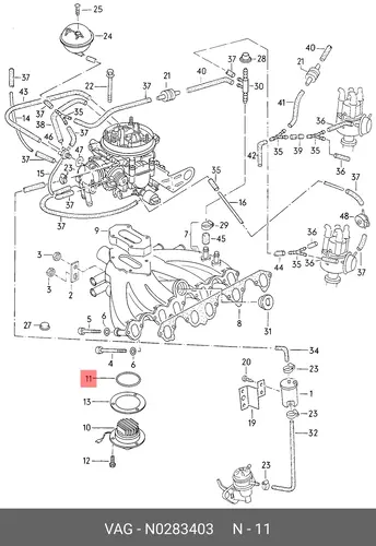  УПЛОТНИТ. КОЛЬЦО N 0283403 VAG