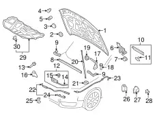  (8 гр.), (AUDI), Уплотнитель 8R0823732A VAG