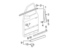  (8 ГР.), (VW), УПЛОТНИТЕЛЬ ДВЕРИ 3B0837477C B41 VAG
