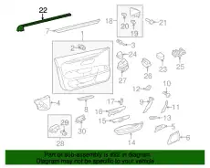 Уплотнитель двери 3C8837471B 5AP VAG