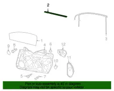 5K3837478D 5AP (8 гр.), (VW), Уплотнитель двери VAG
