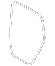 7P0867367G Уплотнитель двери 7PO-867-367-G VAG