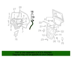  (8 ГР.), (VW), УПЛОТНИТЕЛЬ ДВЕРИ СНАРУЖИ 7L0839761D VAG