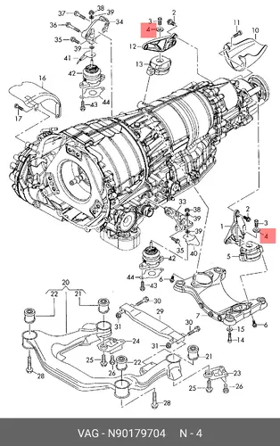N 90179704 ПОДКЛАДОЧНАЯ ШАЙБА VAG