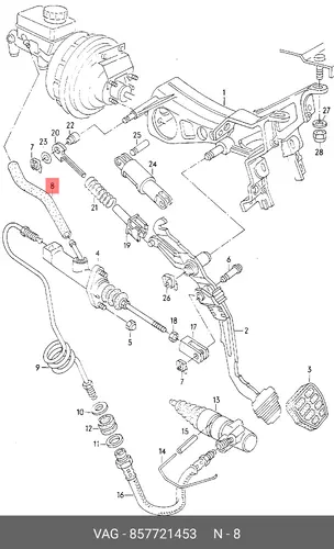  Шланг 857721453 VAG