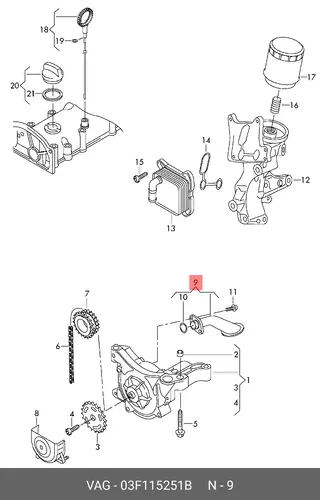  03F115251B ШЛАНГ ПОДАЧИ ВОЗДУХА VAG
