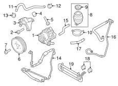 8K1422893CL Шланг соединяющий от VAG