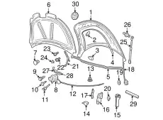 1C0853601 WM7 Эмблема VAG