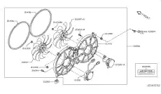 КРЫЛЬЧАТКА ВЕНТИЛЯТОРА 214961AA0B NISSAN