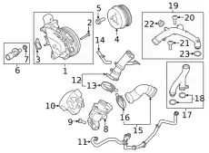 Термостат системы охлаждения LAND ROVER LR032135