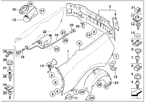 Болт Torx с шайбой 41 35 7 042 973 BMW