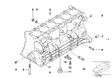 Болт с шестигранной головкой !M10x92 \BMW 3' E36, E46, 5' E39, E60, E61, 7' E38, E65, E6 11 11 1 740 345