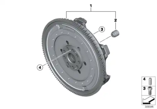 болт крепления!\ BMW E60/E61 (2003-2010) 11227805708