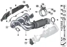 Гайка шестигранная !M10 \BMW 3' E36, E46, E90, LCI, E92, E93, 5' E34, E60, E61, 6' E63, E64, 7' E65, 18 30 1 317 898