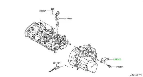 CRANKSHAFT POSI 23731-4AA0A NISSAN