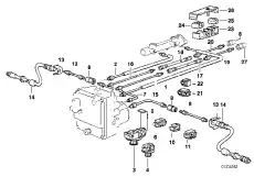 34301161568 Держатель трубопровода тормоз. привода ! \BMW 1' E81, E82, E87, LCI, E88, 3' E36, E46, E