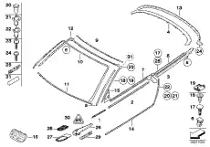 51218202678 Зажим !L=2.5MM \BMW 3' E93, LCI, 5' E39, 7' E65, E66, E67