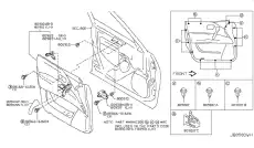 80999-1LB0A Пистон крепежный NISSAN