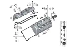 11127568834 Колпачковая гайка !M7 \BMW 5' E60, LCI, E61, 6' E63, E64, 7' E65, E66, E67, X5 E53, E70