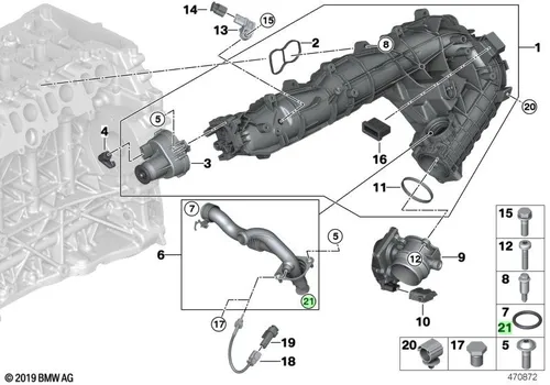 Кольцо уплотнительное автомобильное BMW 11 61 8 511 416