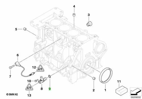 Кольцо уплотнительное автомобильное BMW 12 14 7 514 983
