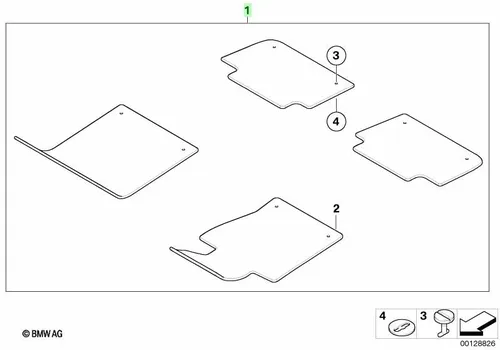 Коврики в салон BMW 51 47 8 204 019