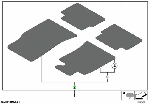 Коврики в салон BMW 51 47 7 324 823