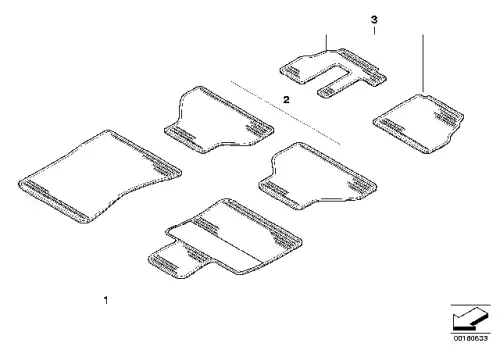 Коврики в салон BMW 51 47 0 416 696