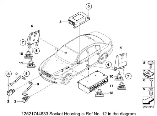 Корпус розетки 12521744633 BMW