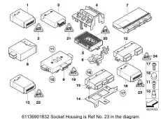 Корпус розетки 61136901832 BMW
