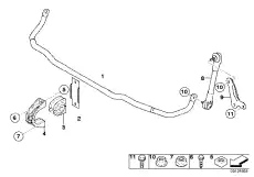 31356765913 крепежная пластина ! \BMW 5' E60, LCI, E61, 6' E63, E64, 7' E65, E66, E67