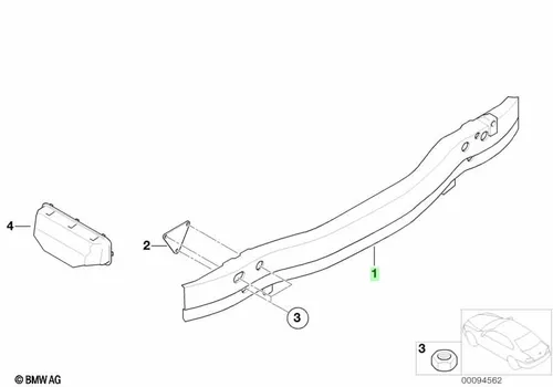 Кронштейн бампера Зд 51127015002 BMW