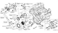 кроштейн термомуфты!\ Nissan 210461LA0A