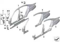 Крыло BMW 41 21 7 204 487