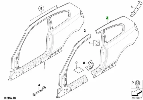 Крыло BMW 41217180209