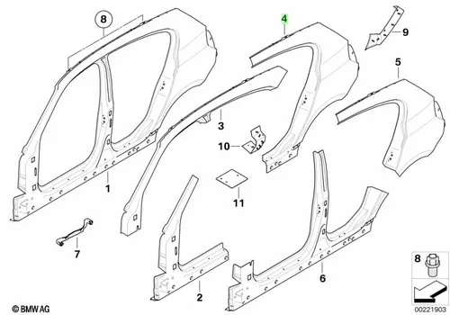 Крыло BMW 41217131017