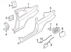 Крыло BMW 41008045852