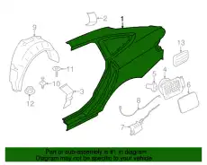 Крыло BMW 41007334018
