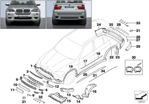 Решетка бампера BMW 51 11 8 037 072