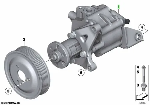 Насос гидроусилителя руля BMW 32 41 6 794 348