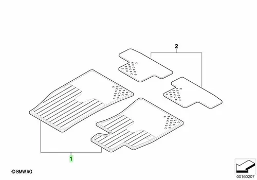 Коврики в салон BMW 51 47 2 231 957
