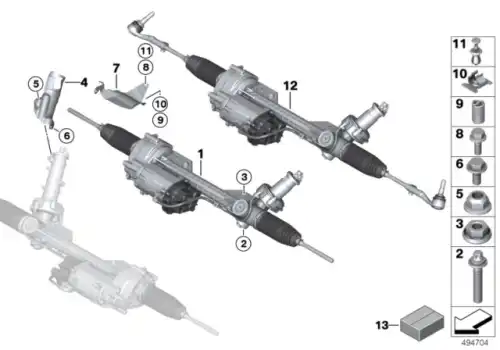 Рулевая рейка BMW 32 10 6 868 237