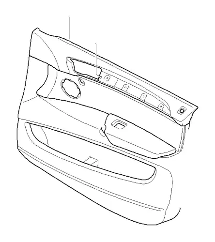 Обшивка двери кожа П Пд 51417256456 BMW