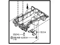 Поддон картера двигателя NISSAN 11110-1LA0A
