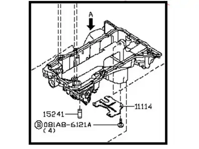 Поддон картера двигателя NISSAN 11110-1LA0A