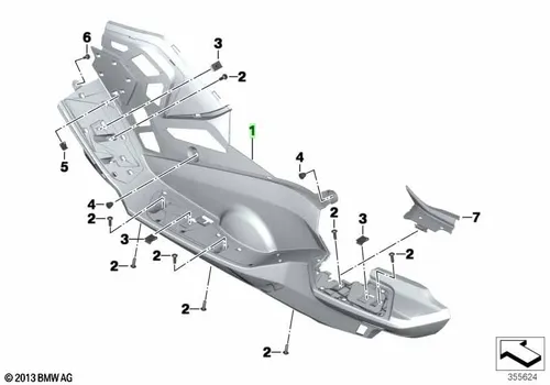 Подножка П 46637725018 BMW