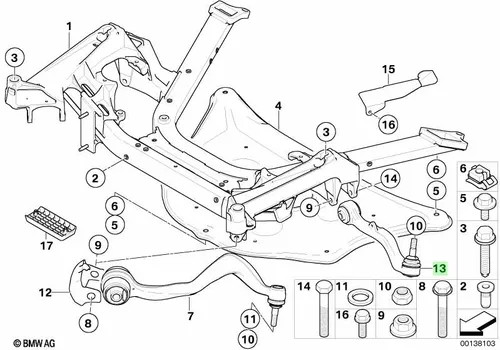 Рычаг подвески BMW 31 12 6 779 391