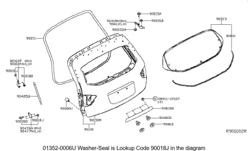 ПРОКЛАДКА 01352-0006U NISSAN