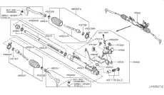 Рулевая рейка NISSAN 49001-1UM1A